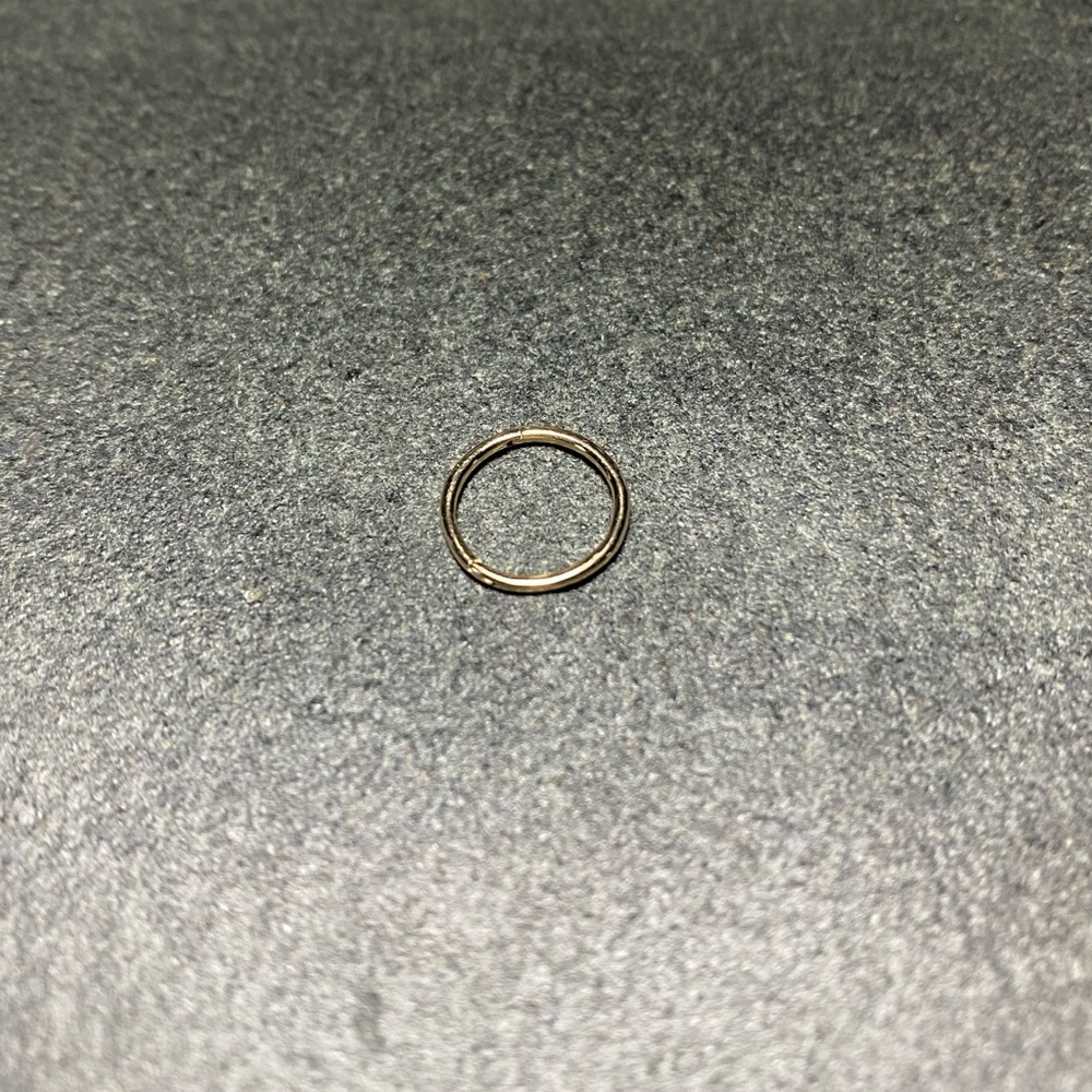 Maria Tash 9.5mm yellow gold plain ring